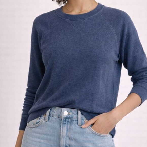 *2 for 1* Everlane French Terry Lightweight Sweatshirt Size S Grey and Blue - Picture 2 of 12